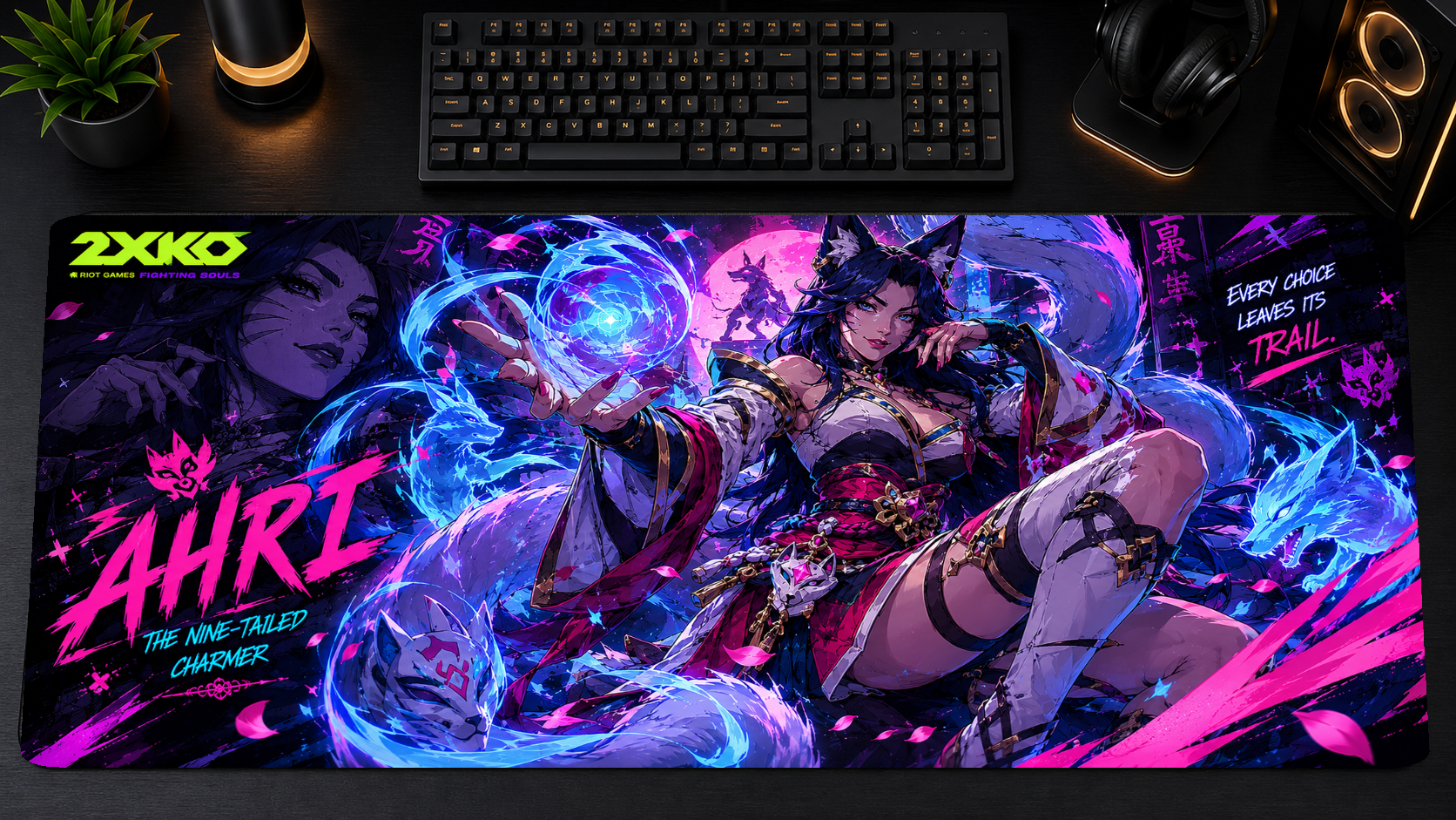 2XKO inspired XXL gaming mouse pad 01 Non-LED version, 3 mm thick