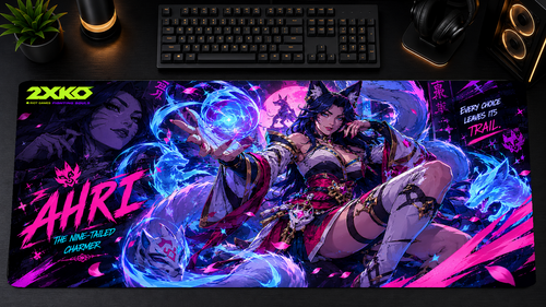 2XKO inspired XXL gaming mouse pad 01 Non-LED version, 3 mm thick
