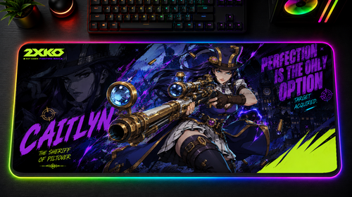 2XKO inspired XXL gaming mouse pad 04 LED RGB version, 3 mm thick
