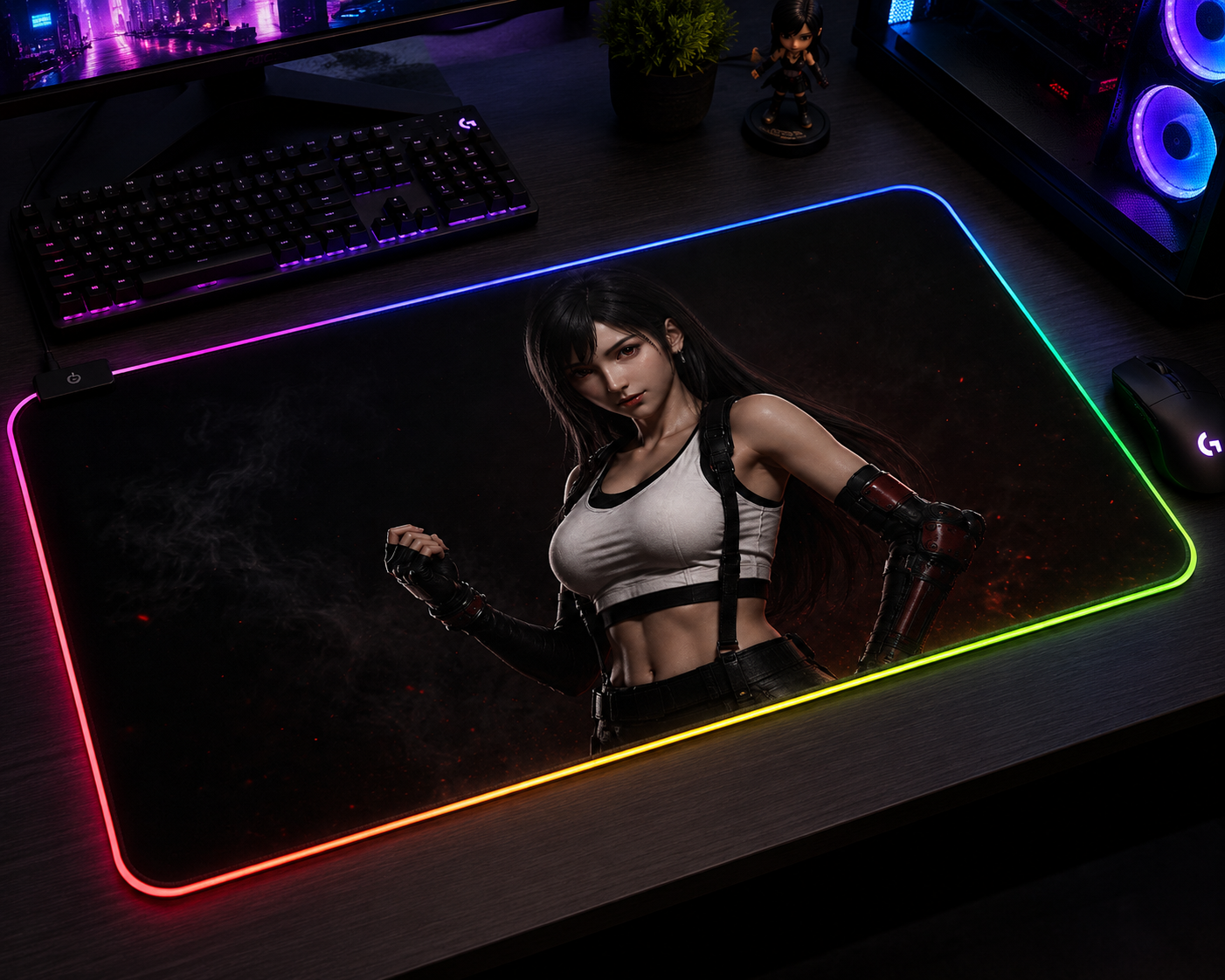 Final Fantasy VII Inspired XXL Gaming Mouse Pad 01 LED