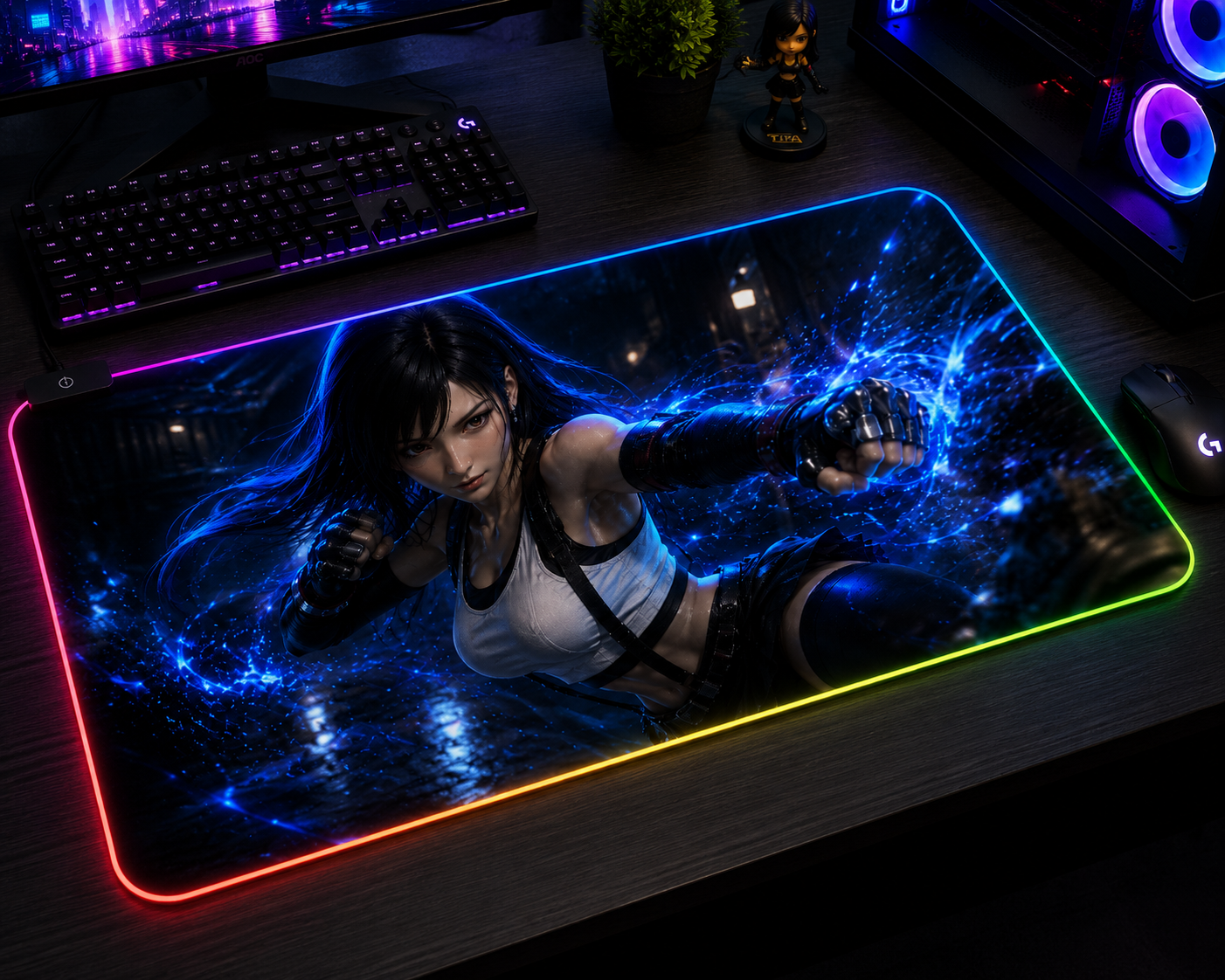 Final Fantasy VII Inspired XXL Gaming Mouse Pad 03 LED