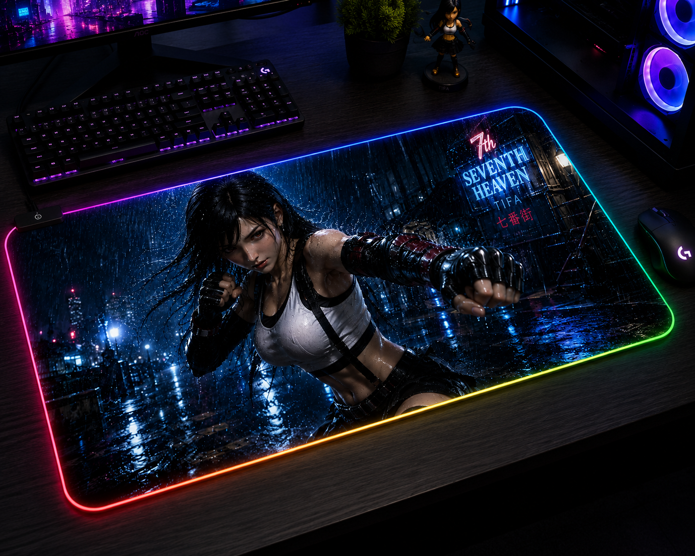 Final Fantasy VII Inspired XXL Gaming Mouse Pad 04 LED