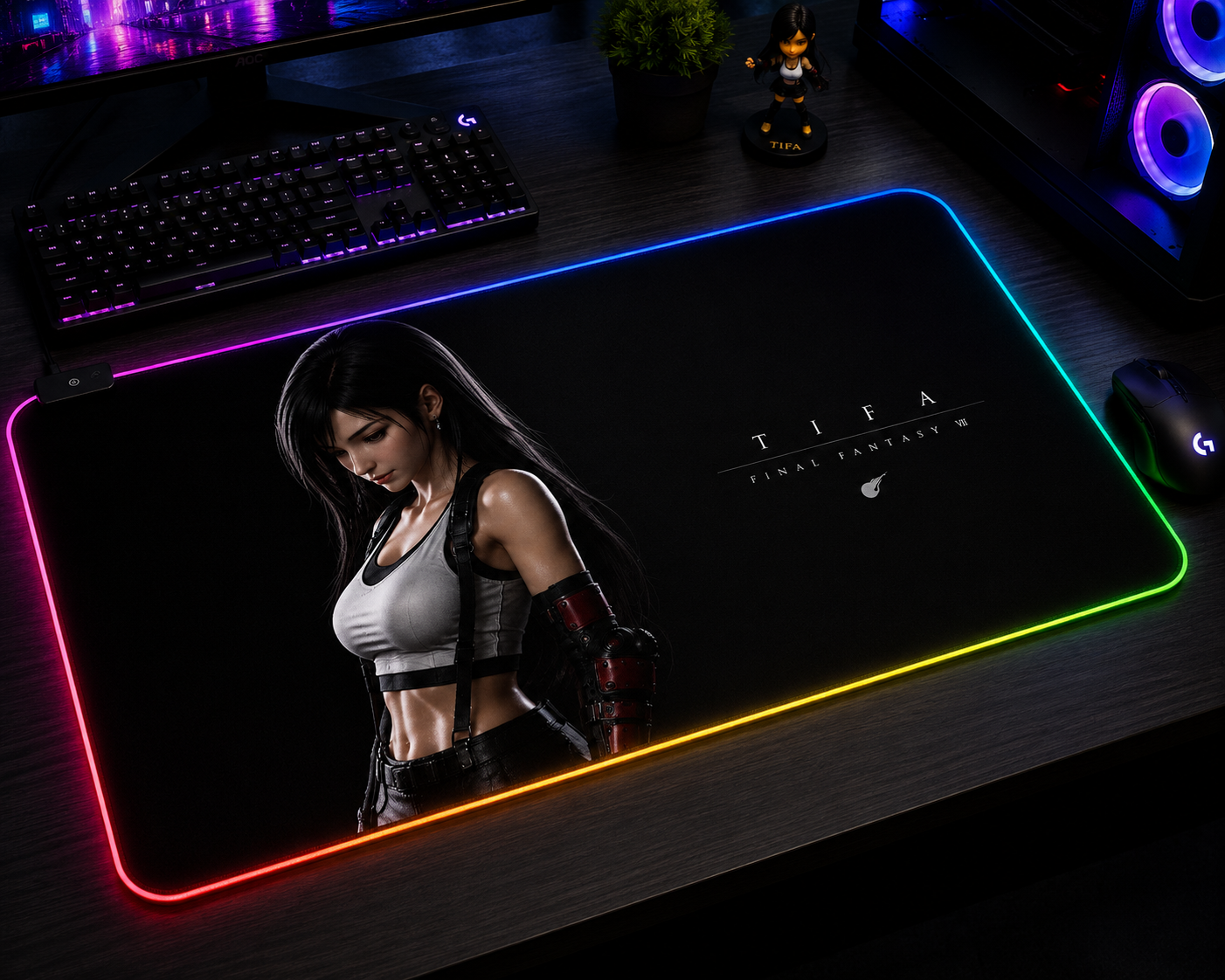 Final Fantasy VII Inspired XXL Gaming Mouse Pad 05 LED