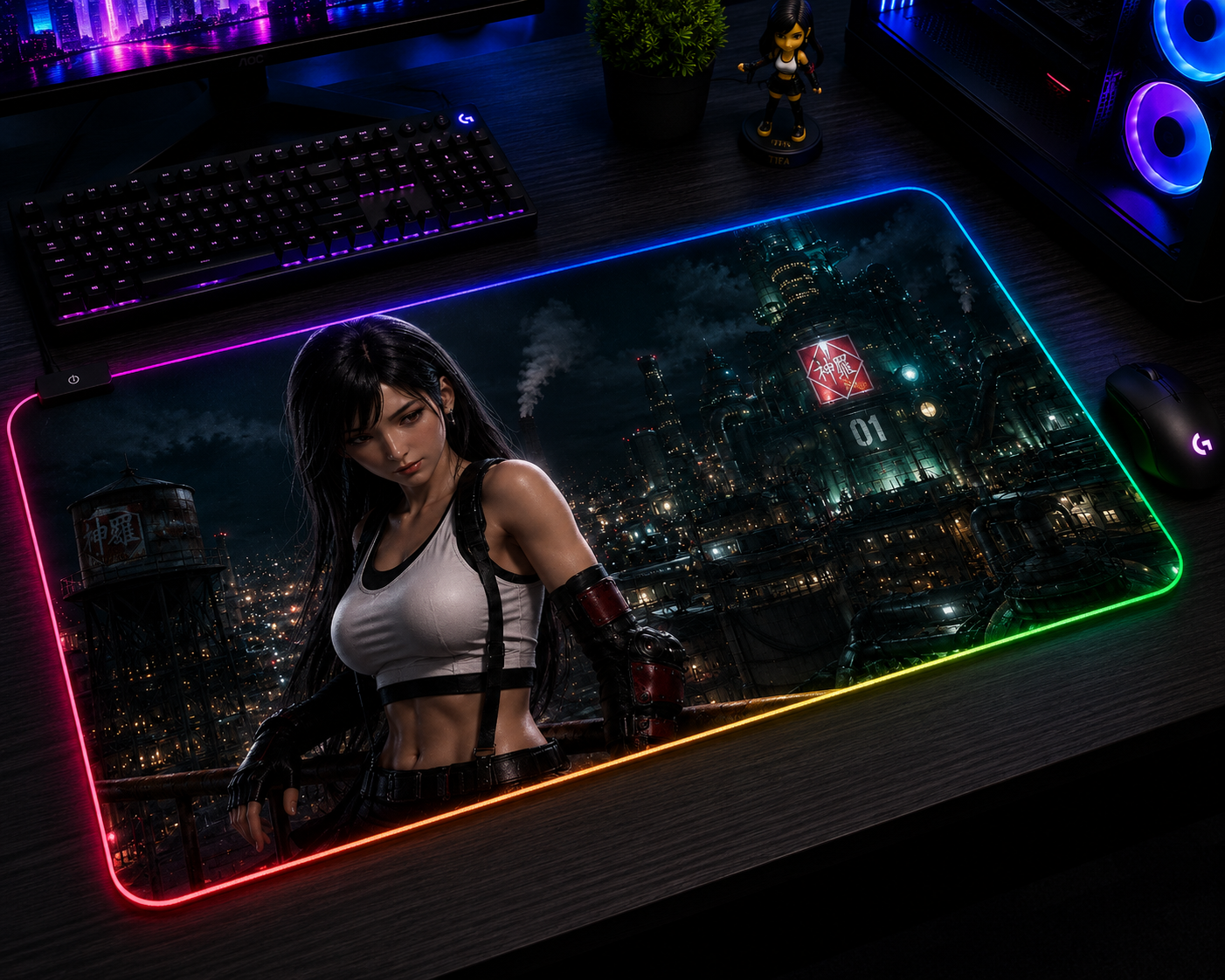 Final Fantasy VII Inspired XXL Gaming Mouse Pad 07 LED