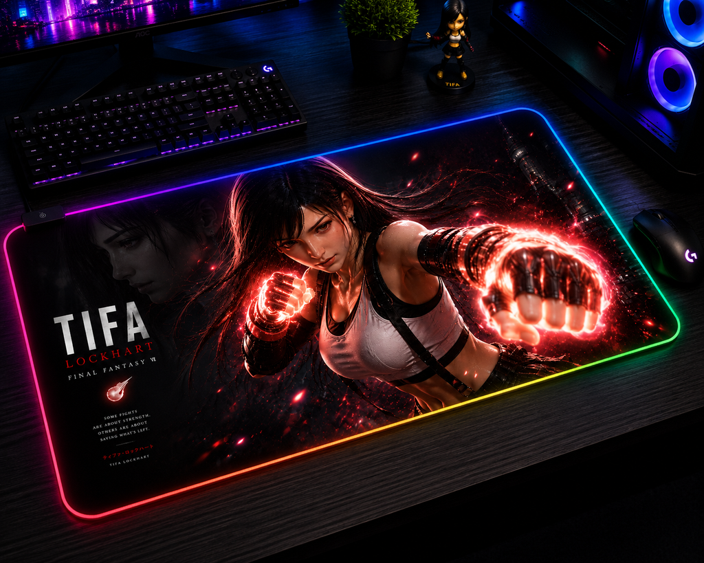 Final Fantasy VII Inspired XXL Gaming Mouse Pad 09 LED