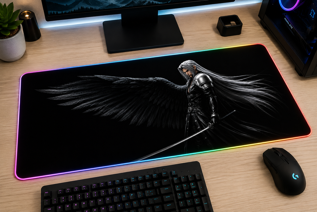 Final Fantasy VII Inspired XXL Gaming Mouse Pad 12 LED