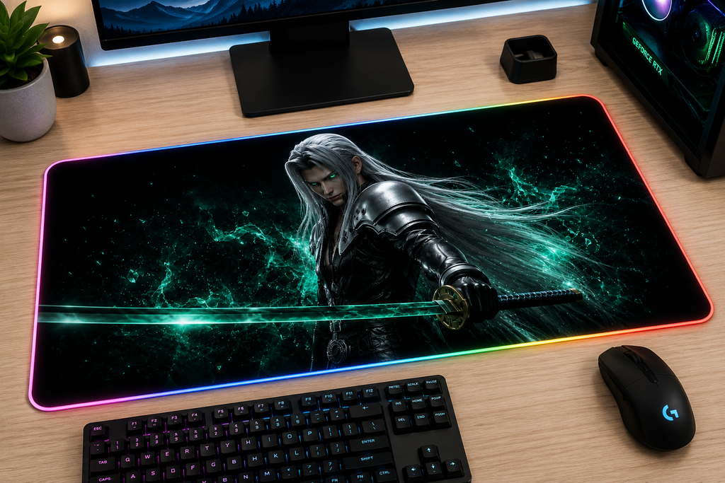 Final Fantasy VII Inspired XXL Gaming Mouse Pad 14 LED