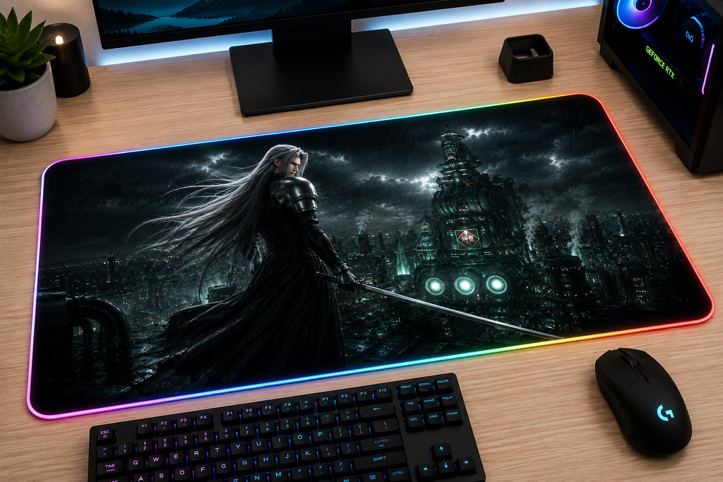 Final Fantasy VII Inspired XXL Gaming Mouse Pad 15 LED