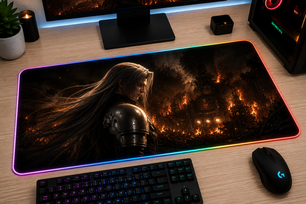 Final Fantasy VII Inspired XXL Gaming Mouse Pad 17 LED