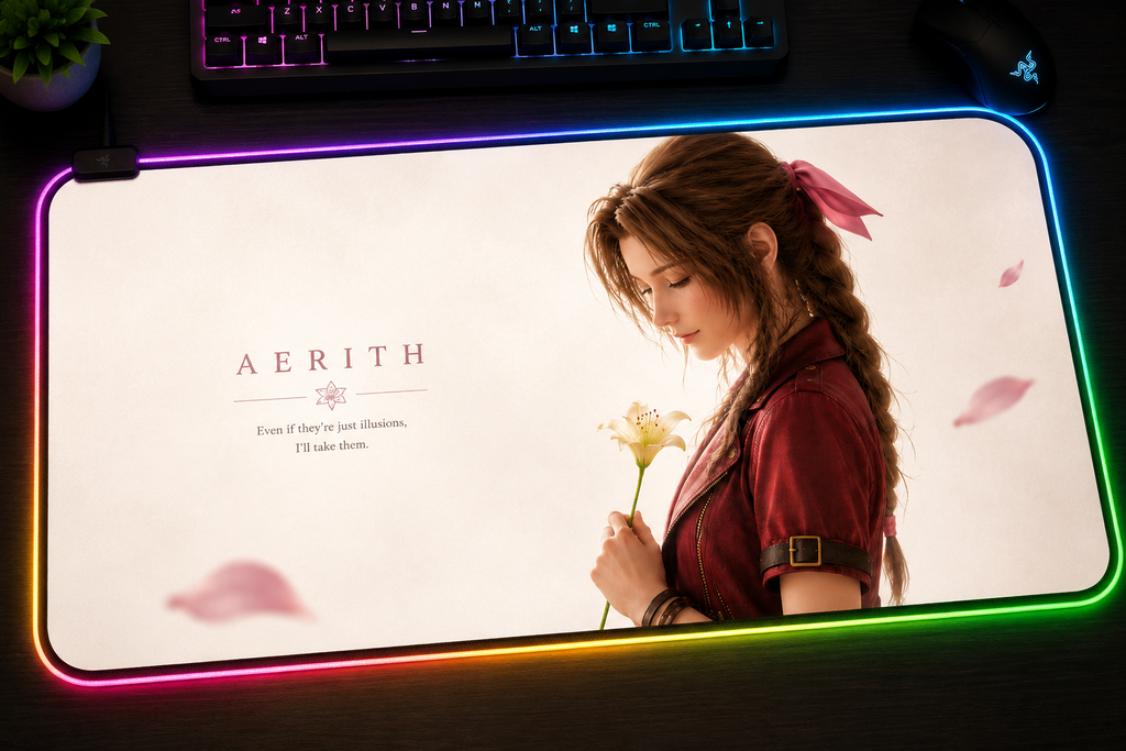Final Fantasy VII Inspired XXL Gaming Mouse Pad 24 LED