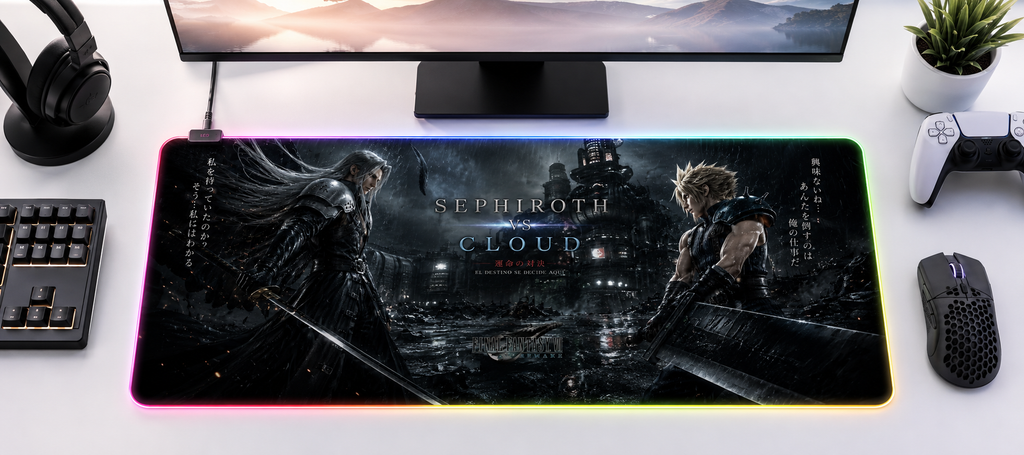 Final Fantasy VII Inspired XXL Gaming Mouse Pad 31 LED
