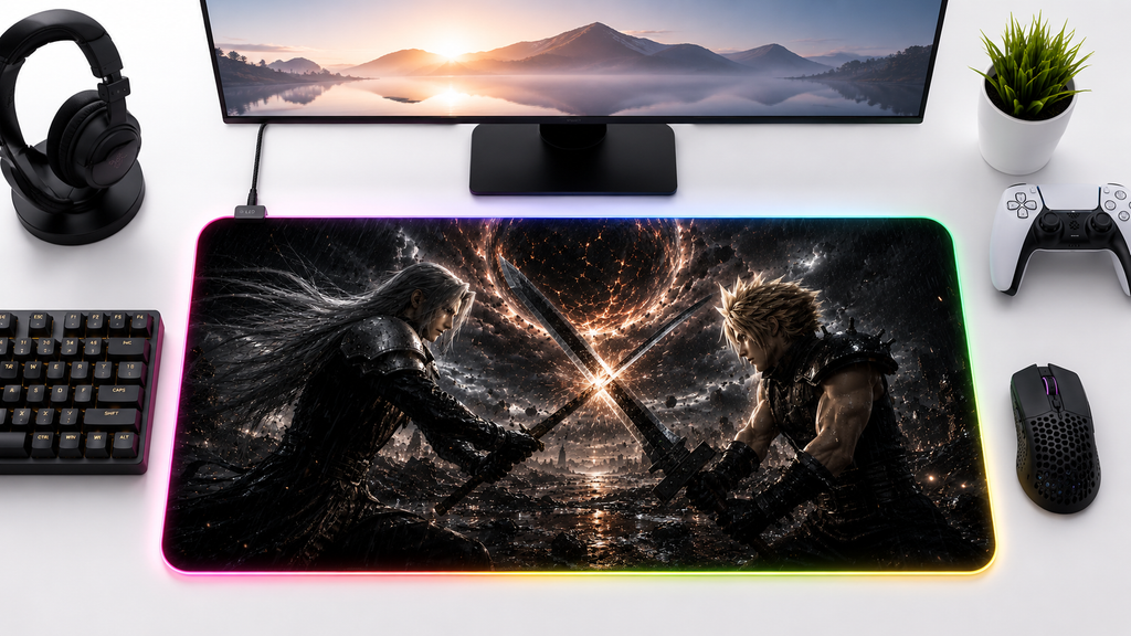 Final Fantasy VII Inspired XXL Gaming Mouse Pad 33 LED