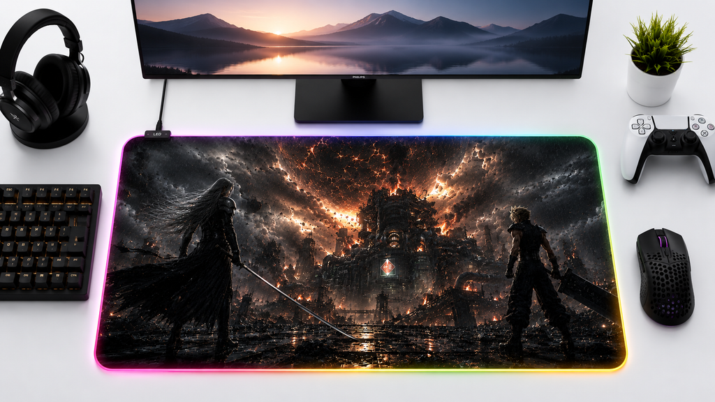 Final Fantasy VII Inspired XXL Gaming Mouse Pad 35 LED