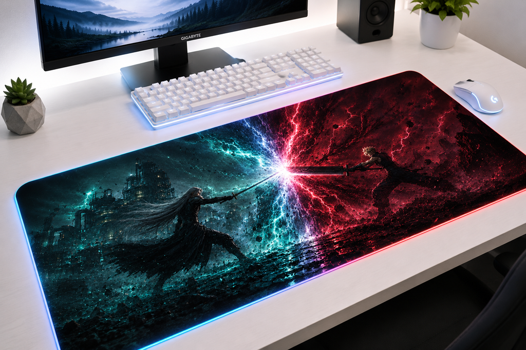 Final Fantasy VII Inspired XXL Gaming Mouse Pad 37 LED