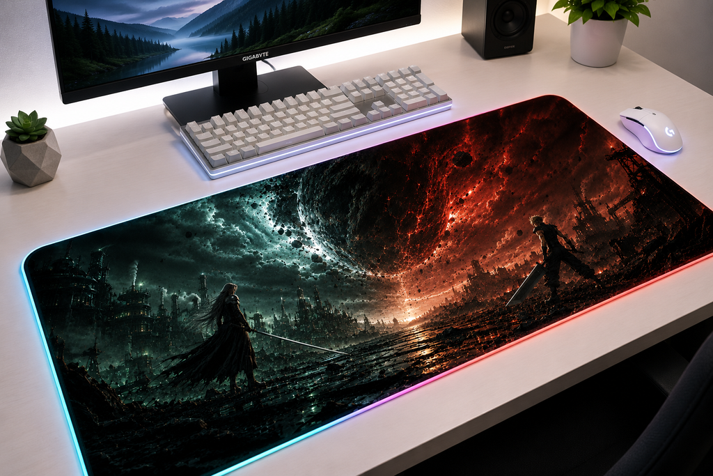 Final Fantasy VII Inspired XXL Gaming Mouse Pad 39 LED
