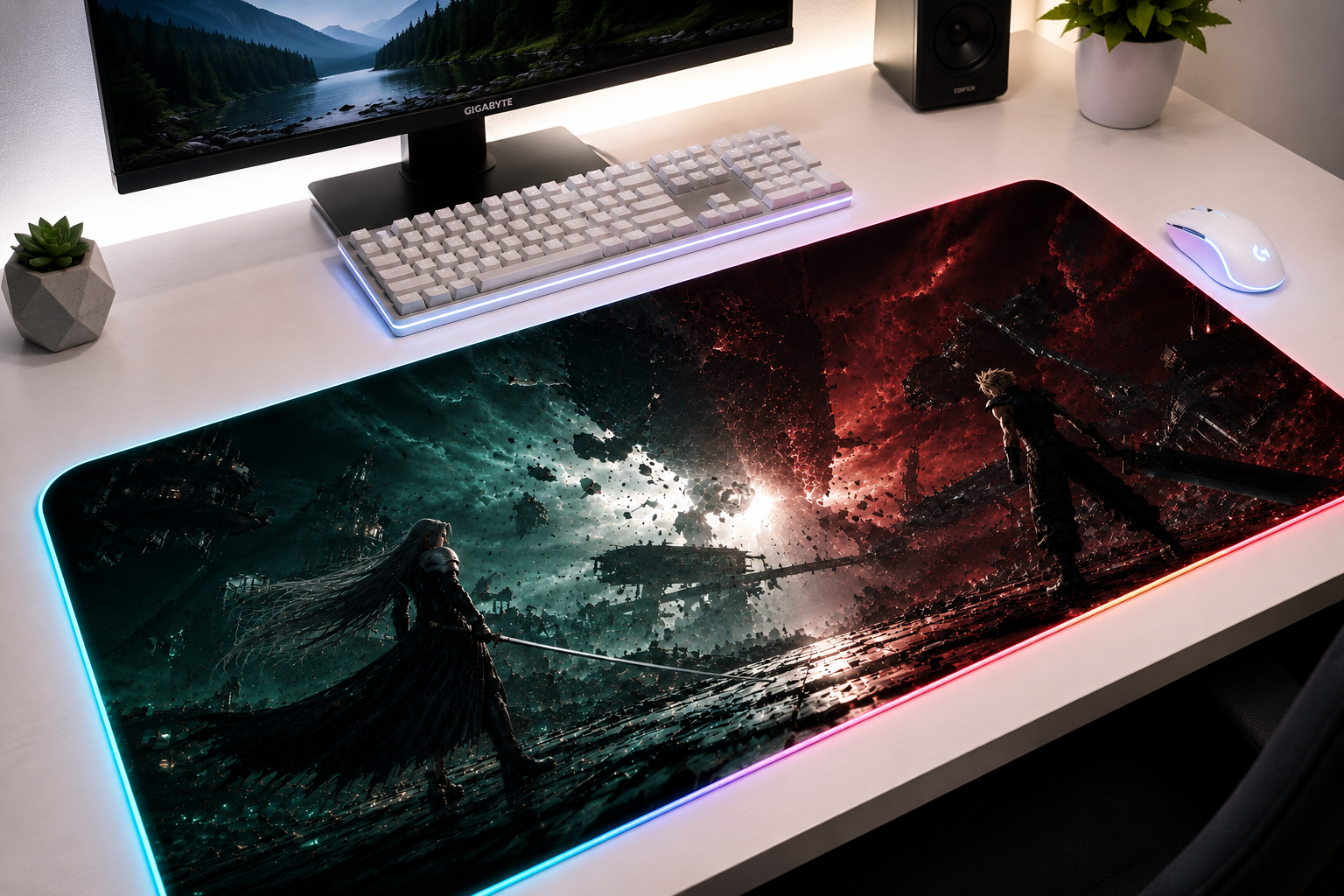Final Fantasy VII Inspired XXL Gaming Mouse Pad 40 LED