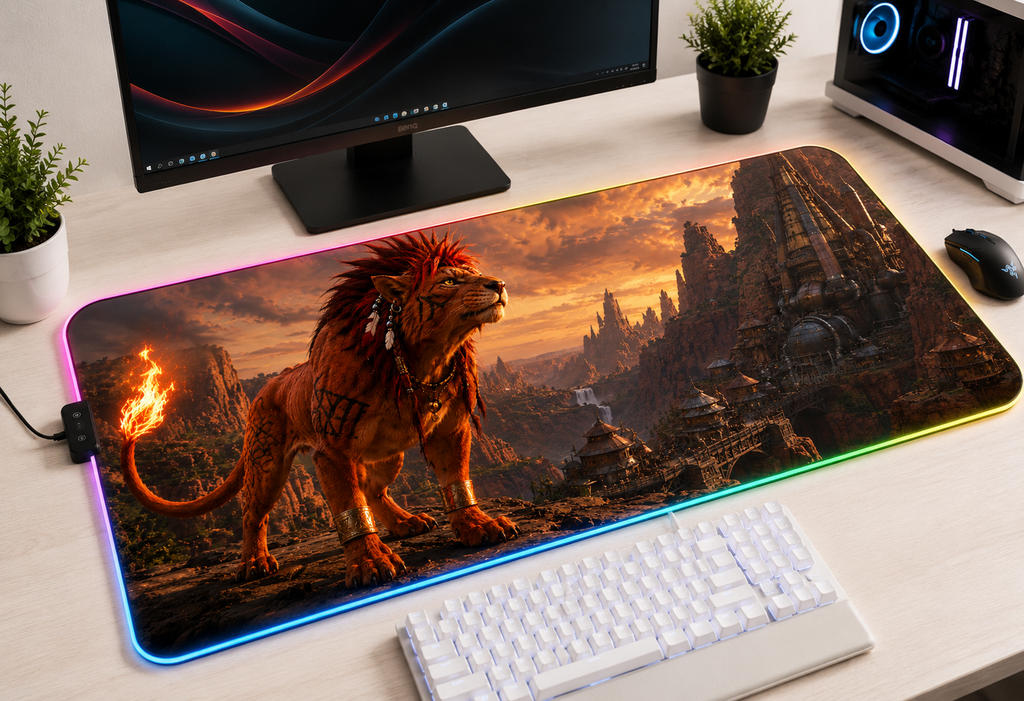 Final Fantasy VII Inspired XXL Gaming Mouse Pad 43 LED