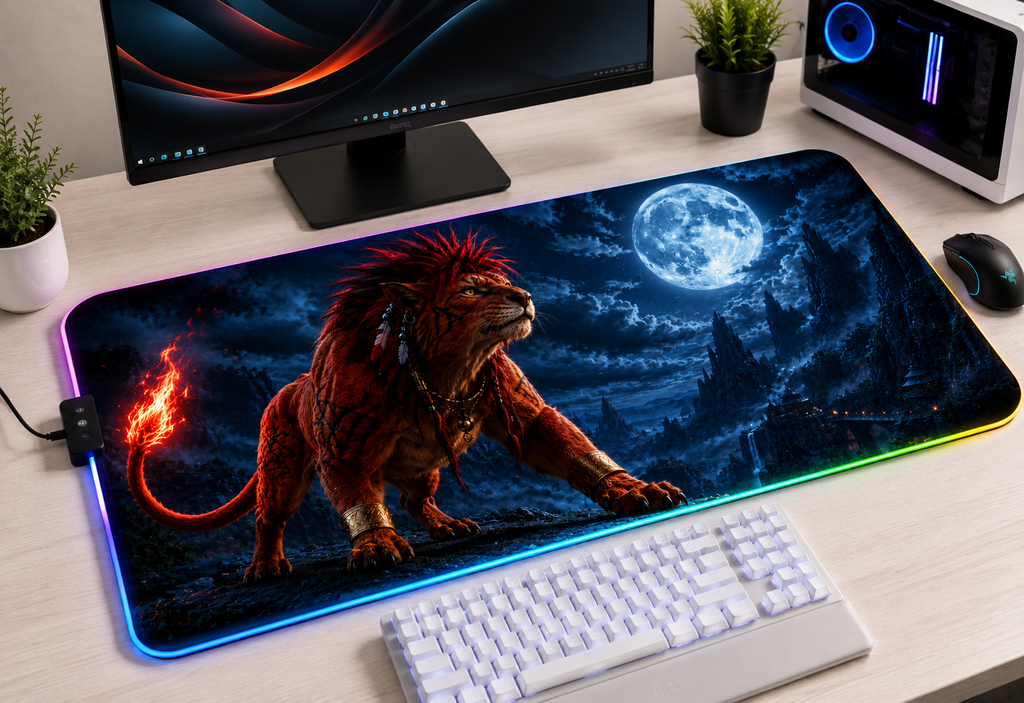 Final Fantasy VII Inspired XXL Gaming Mouse Pad 44 LED