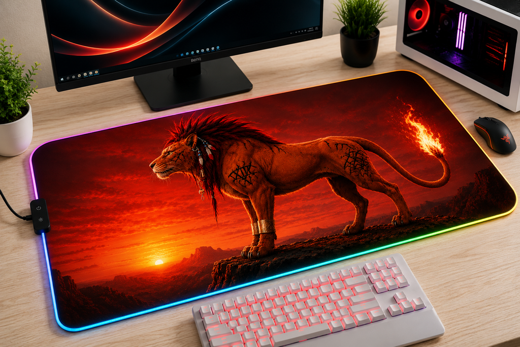 Final Fantasy VII Inspired XXL Gaming Mouse Pad 47 LED