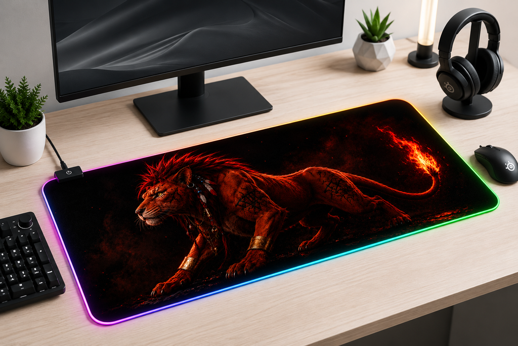 Final Fantasy VII Inspired XXL Gaming Mouse Pad 49 LED