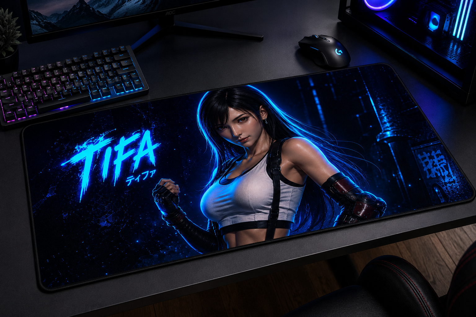 Final Fantasy VII Inspired XXL Gaming Mouse Pad 02 Non-LED