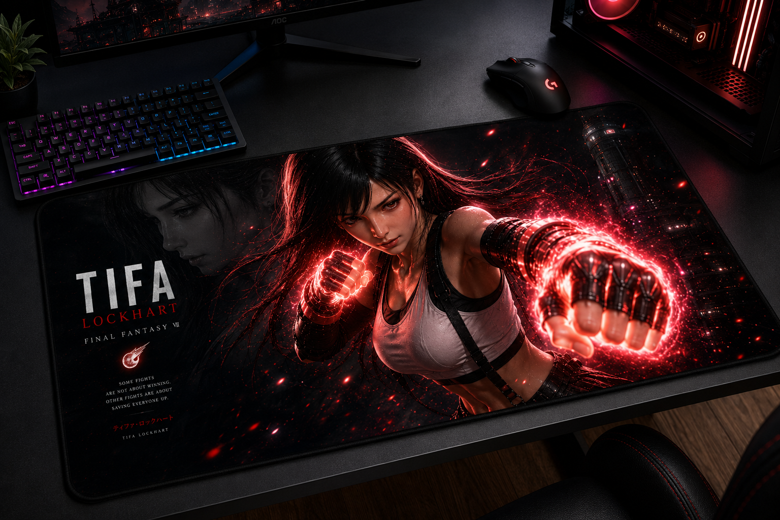 Final Fantasy VII Inspired XXL Gaming Mouse Pad 09 Non-LED