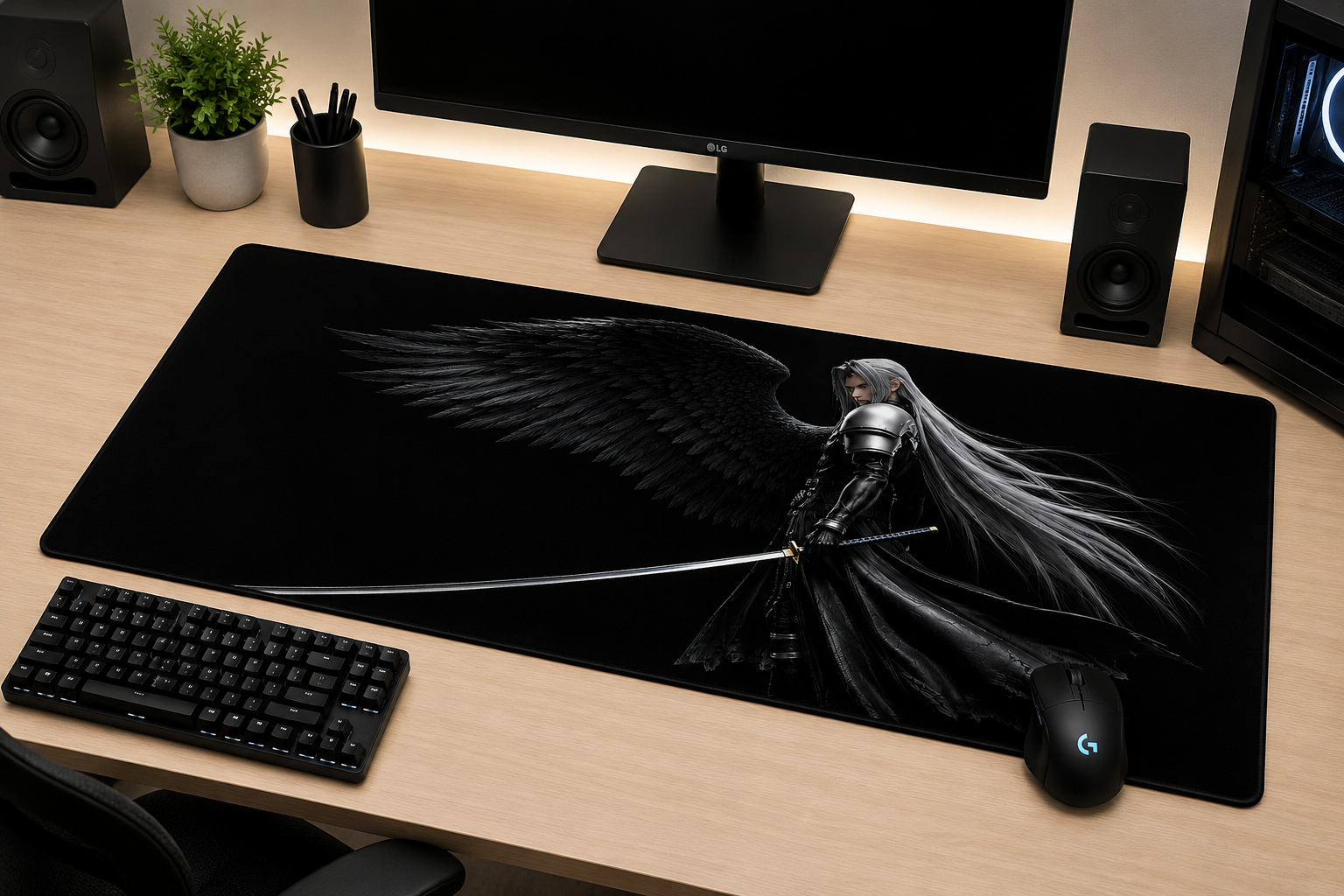 Final Fantasy VII Inspired XXL Gaming Mouse Pad 13 Non-LED