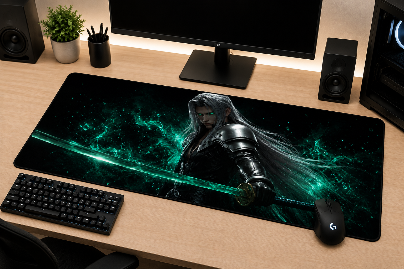 Final Fantasy VII Inspired XXL Gaming Mouse Pad 14 Non-LED