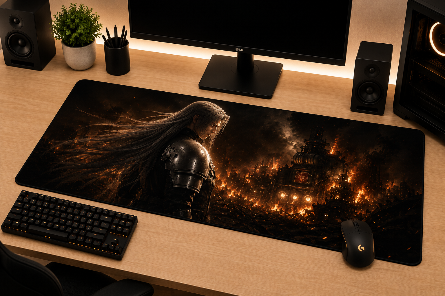 Final Fantasy VII Inspired XXL Gaming Mouse Pad 17 Non-LED
