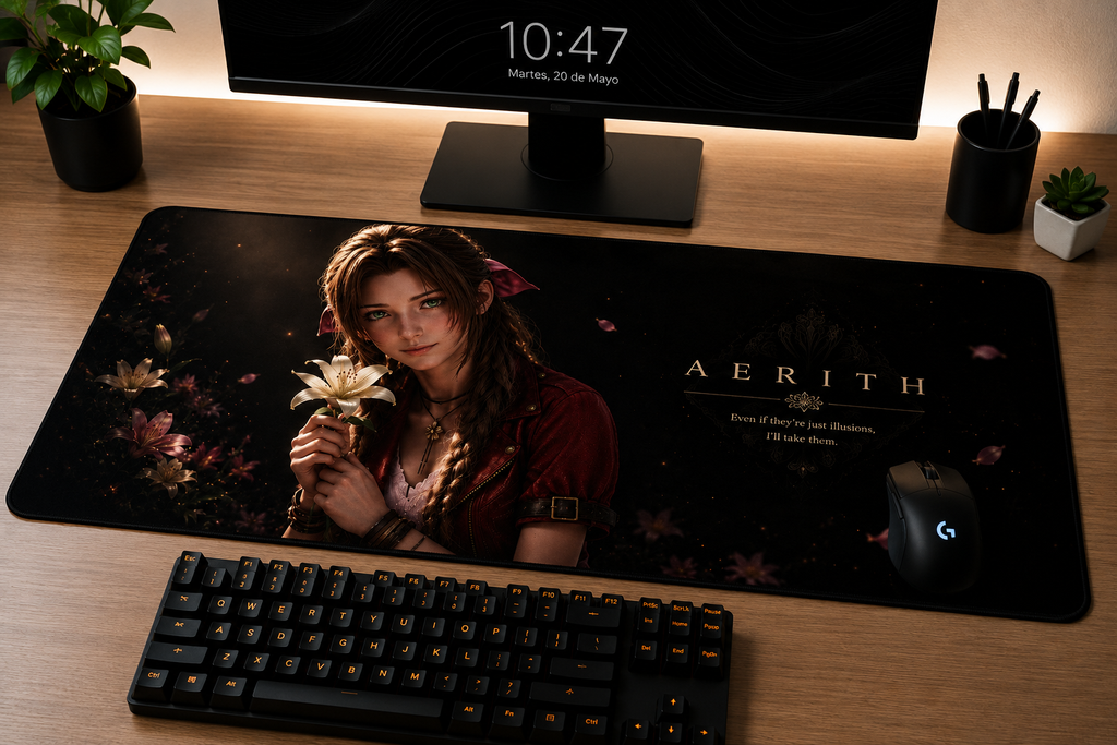 Final Fantasy VII Inspired XXL Gaming Mouse Pad 26 Non-LED