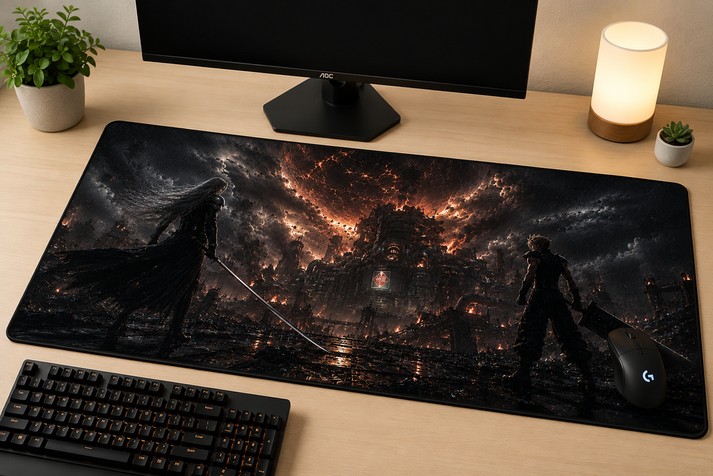 Final Fantasy VII Inspired XXL Gaming Mouse Pad 35 Non-LED