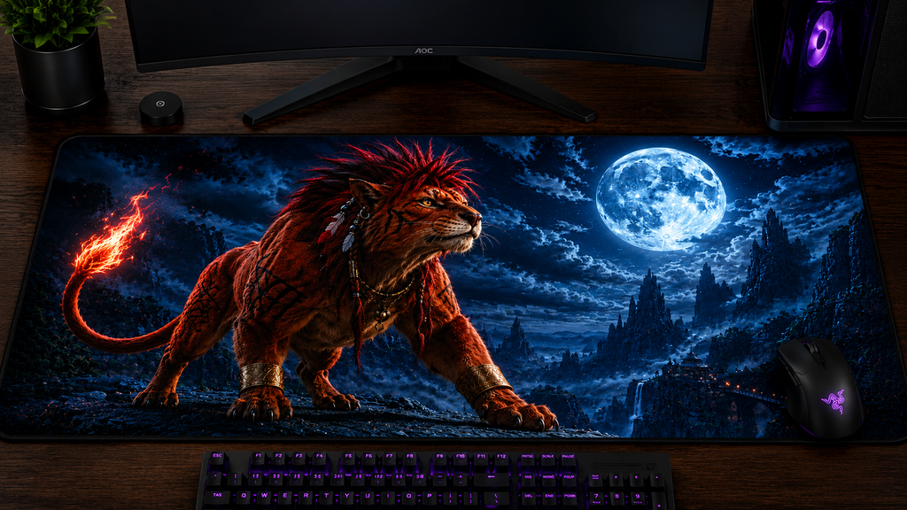 Final Fantasy VII Inspired XXL Gaming Mouse Pad 44 Non-LED