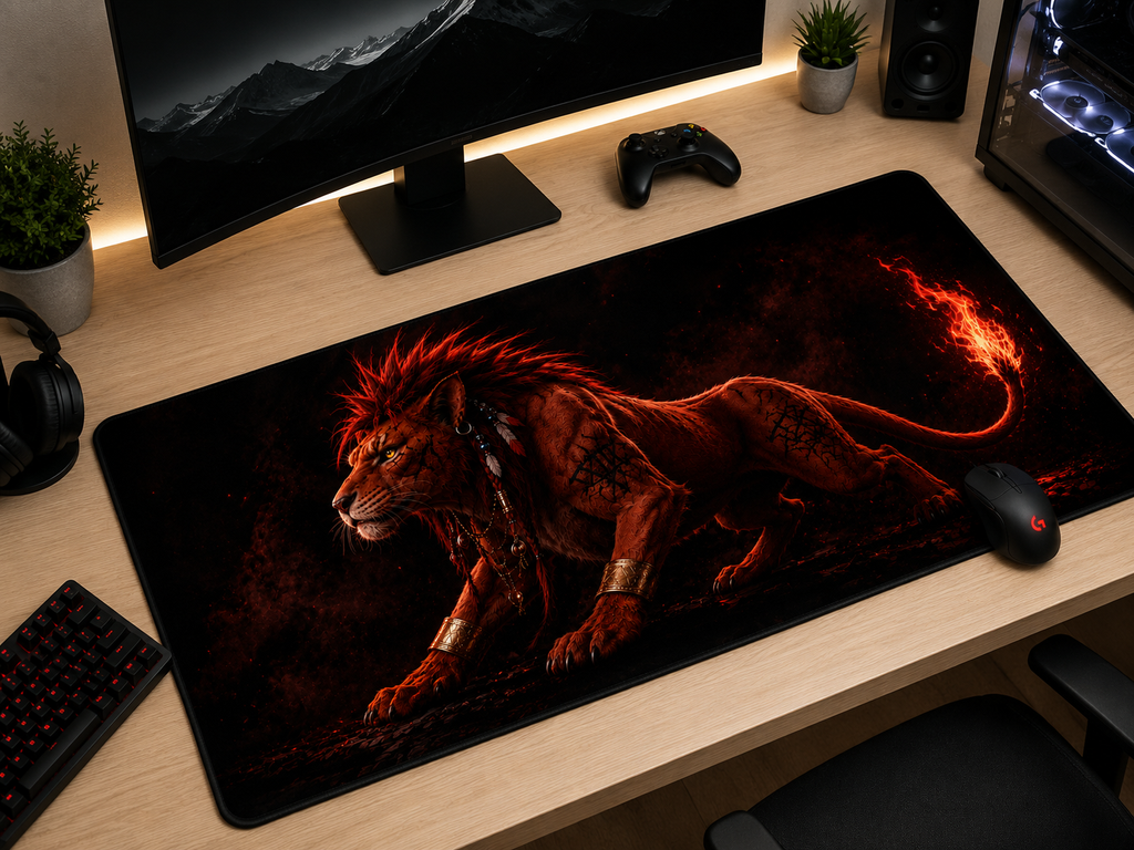 Final Fantasy VII Inspired XXL Gaming Mouse Pad 49 Non-LED