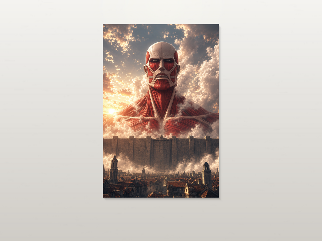 Attack on Titan inspired canvas poster artwork 02