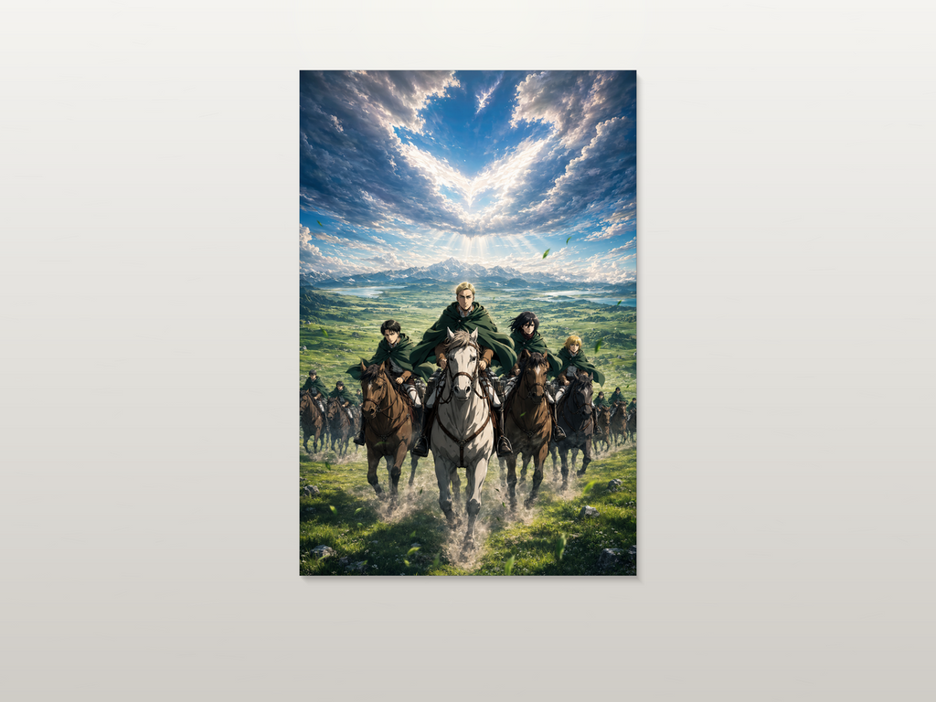 Attack on Titan inspired canvas poster artwork 03