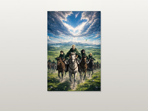 Attack on Titan inspired canvas poster artwork 03