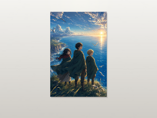 Attack on Titan inspired canvas poster artwork 05