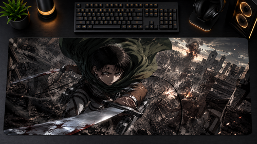Attack on Titan inspired XXL gaming mouse pad 02 Non-LED version, 3 mm thick