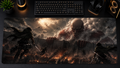 Attack on Titan inspired XXL gaming mouse pad 04 Non-LED version, 3 mm thick
