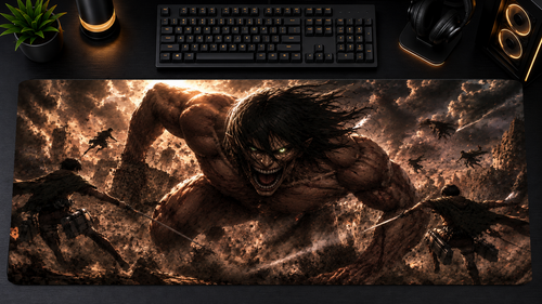 Attack on Titan inspired XXL gaming mouse pad 05 Non-LED version, 3 mm thick