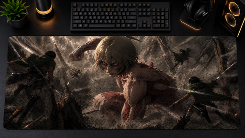 Attack on Titan inspired XXL gaming mouse pad 07 Non-LED version, 3 mm thick