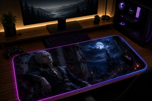 Baldur's Gate 3 Inspired XXL Gaming Mouse Pad 02 - LED