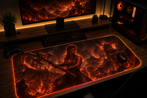 Baldur's Gate 3 Inspired XXL Gaming Mouse Pad 05 - LED