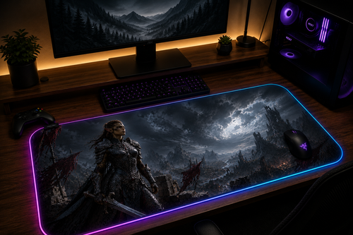 Baldur's Gate 3 Inspired XXL Gaming Mouse Pad 06 - LED