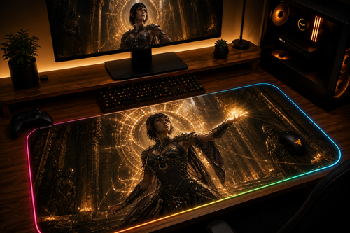 Baldur's Gate 3 Inspired XXL Gaming Mouse Pad 09 - LED