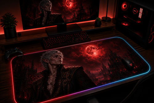 Baldur's Gate 3 Inspired XXL Gaming Mouse Pad 10 - LED
