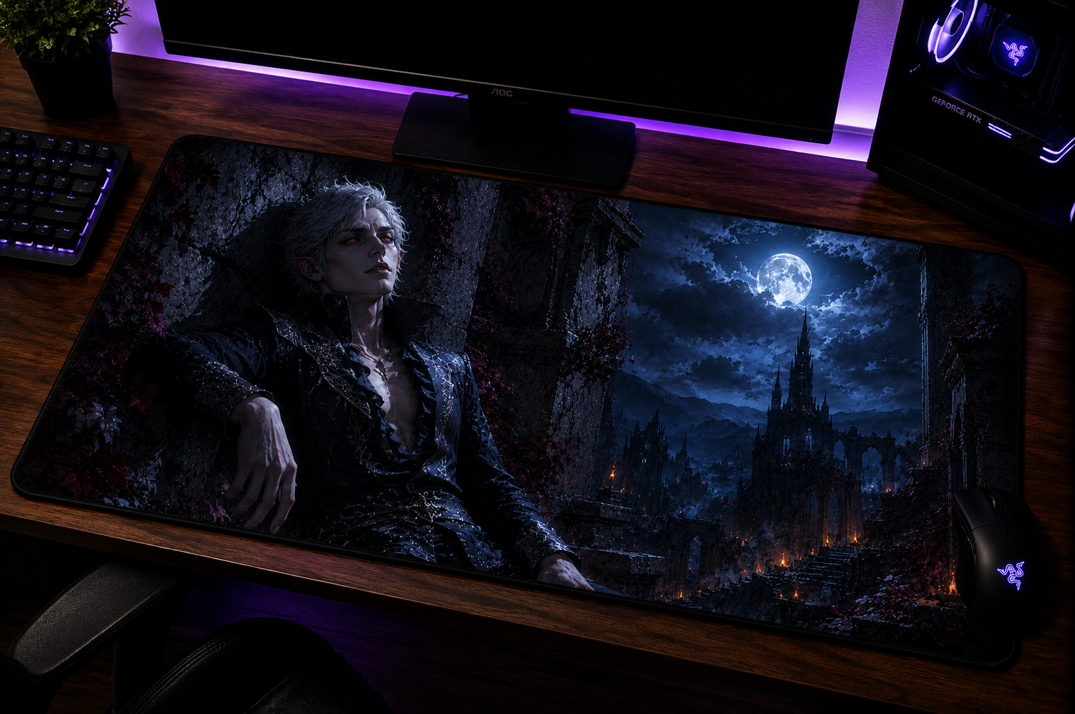 Baldur's Gate 3 Inspired XXL Gaming Mouse Pad 02 - Non-LED