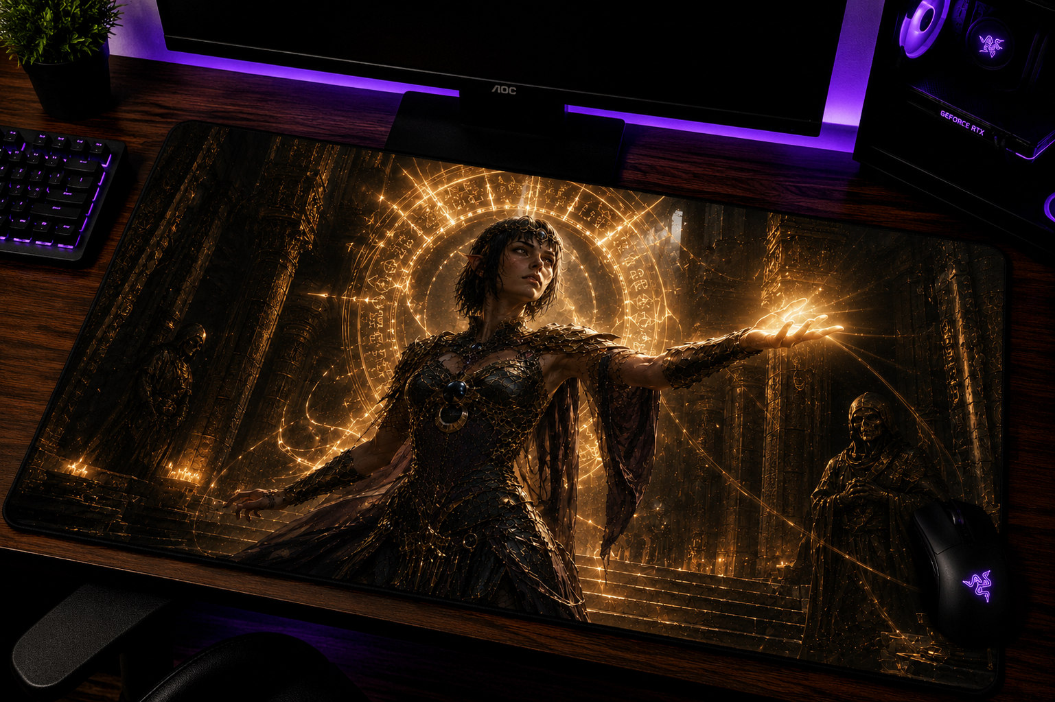 Baldur's Gate 3 Inspired XXL Gaming Mouse Pad 09 - Non-LED