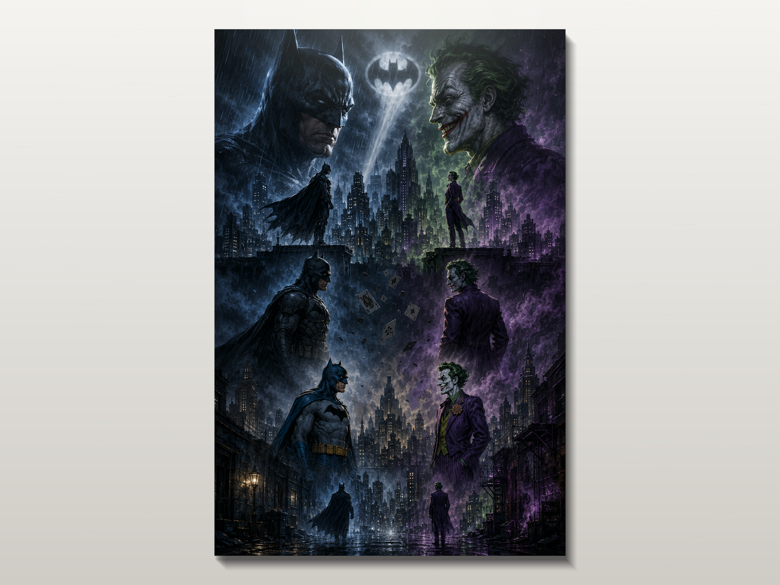 Batman Evolutions inspired canvas poster 02 clean wall art preview