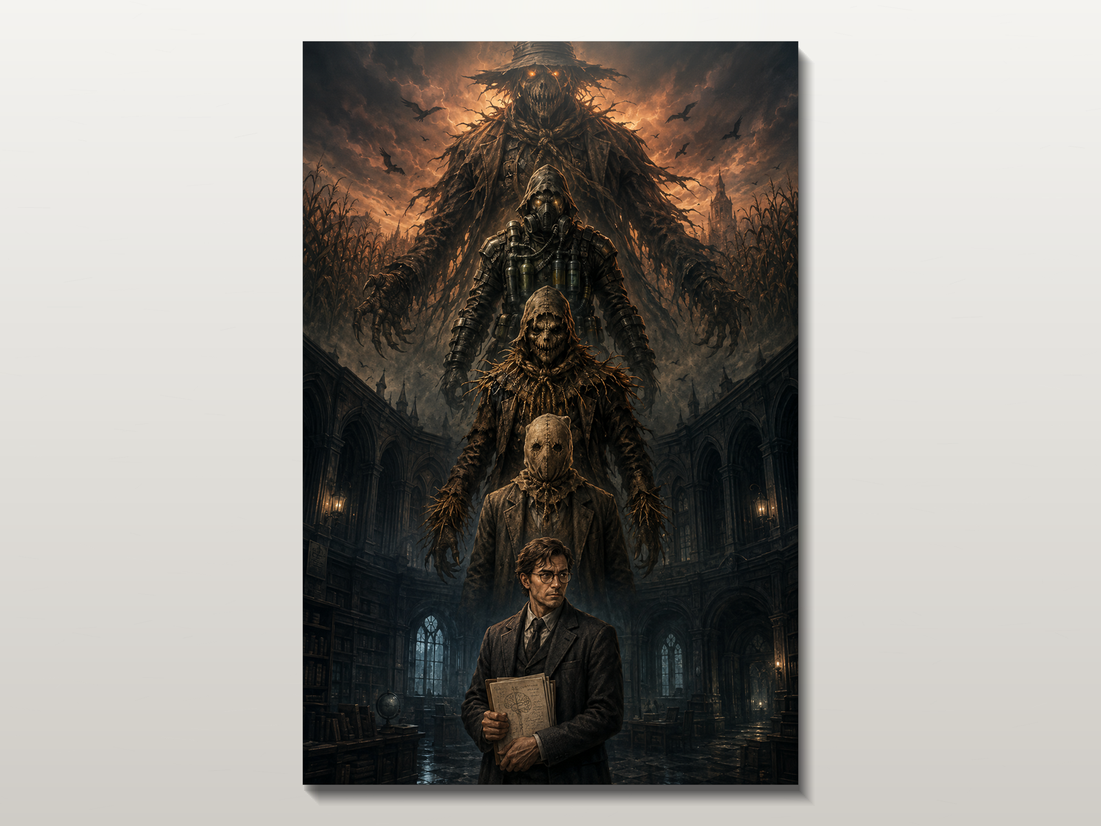 Batman Evolutions inspired canvas poster 05 clean wall art preview